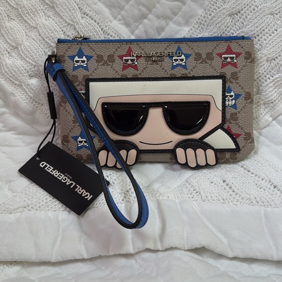 Karl Lagerfeld Handbags - Karl Lagerfeld Paris Maybelle SLG Zip Wristlet